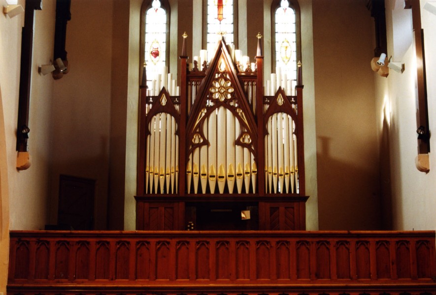 The 1932 Hart & Churchill organ after restoration at Whitehouse, Co. Antrim