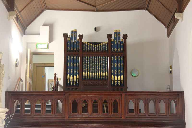 view to organ gallery