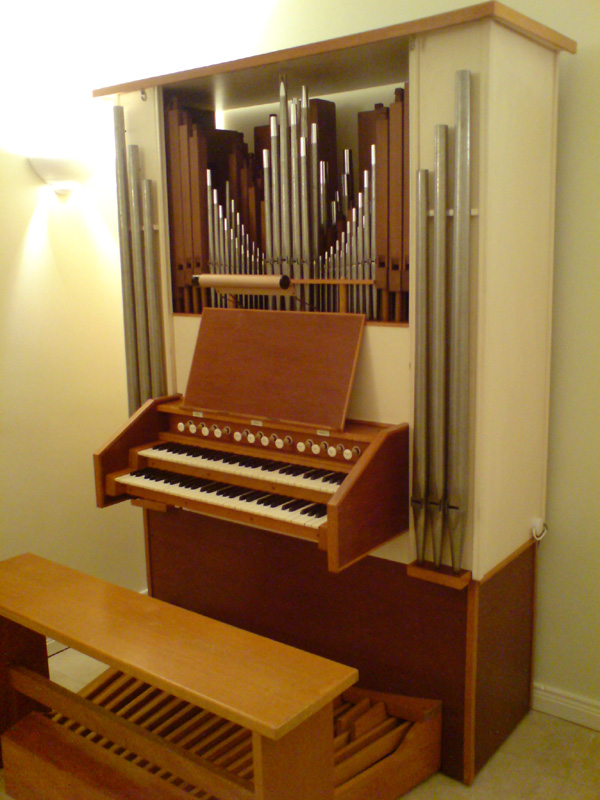 Two Manual and Pedal Residence Organ by by S J Harris 1979, installed 2008