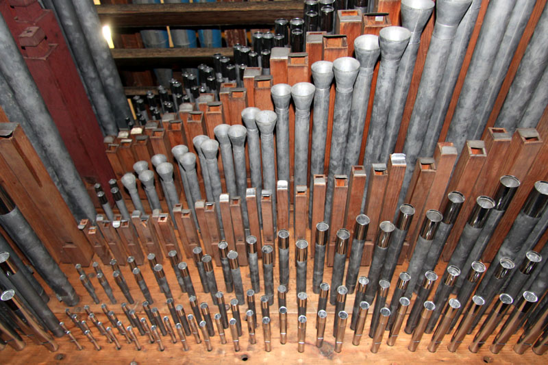 pipes restored and in place