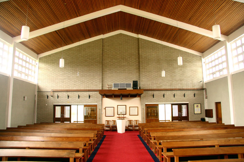 Church front and back before work started