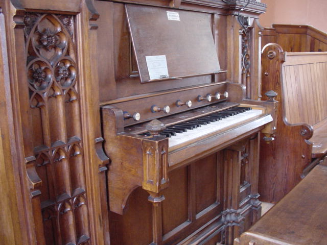 Organ in Portreath before restoration & relocation